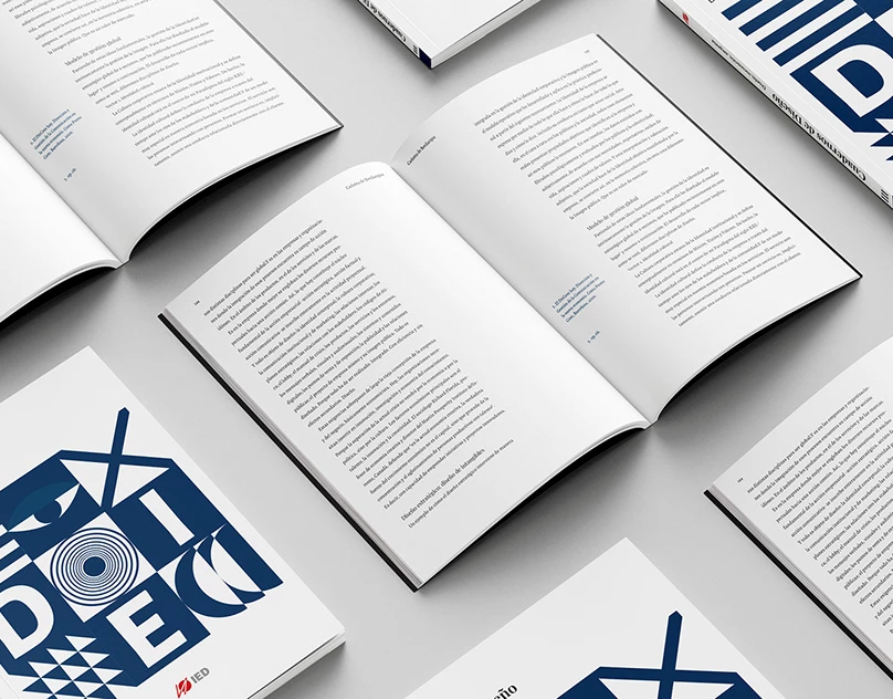 Proyecto de diseño de portadas de libros de diseño para la IED por Carolina Díaz